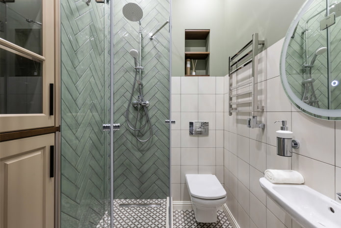 diseño de un baño combinado