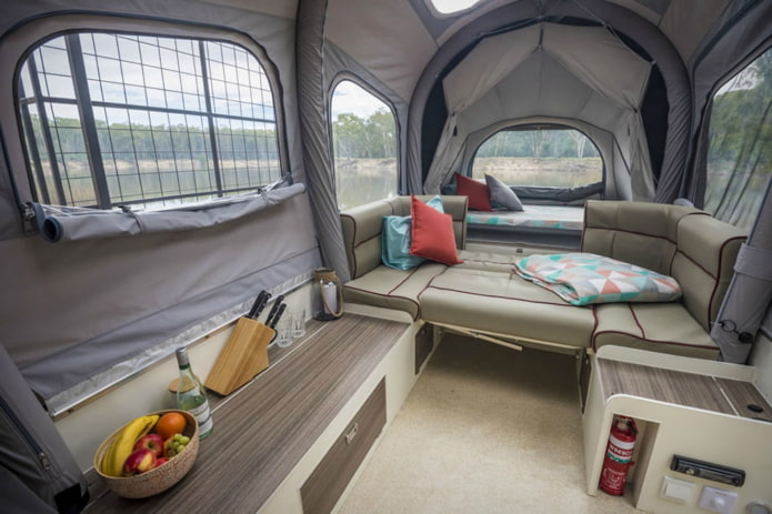 Dormitorio en autocaravana
