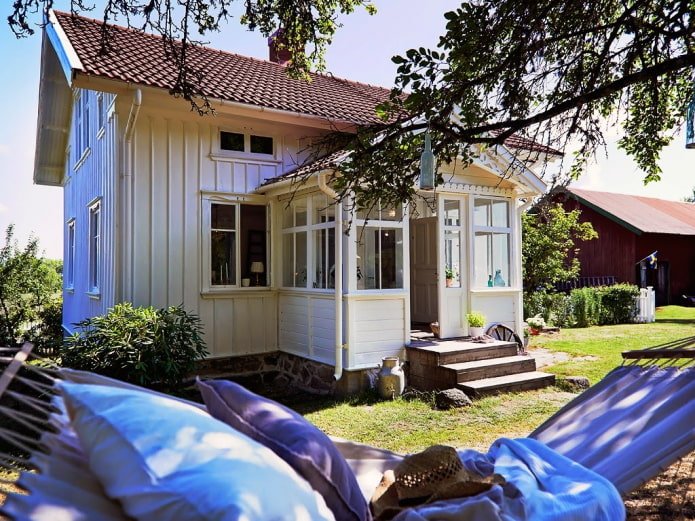 Casa de campo en estilo escandinavo
