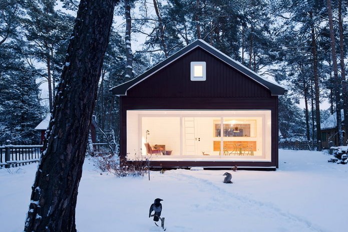 casa pequeña en estilo escandinavo