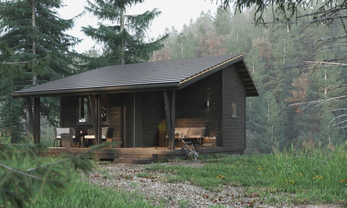 Casa pequeña de estilo escandinavo