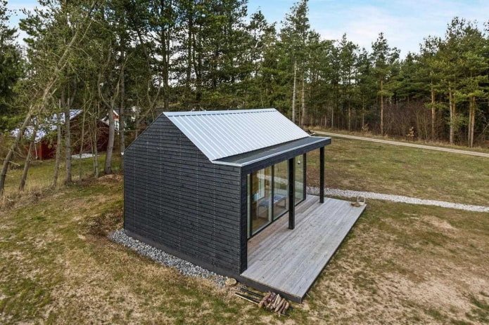 Casa pequeña de estilo escandinavo
