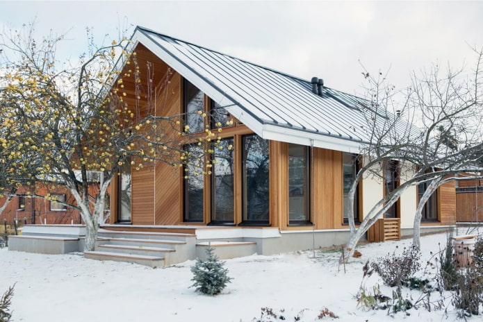 casa grande en estilo escandinavo