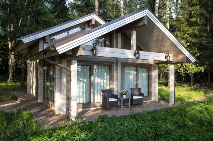 casa de madera de estilo escandinavo