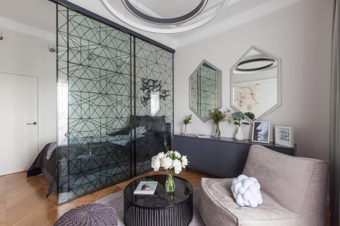 Puertas de compartimentos para zonificar una habitación