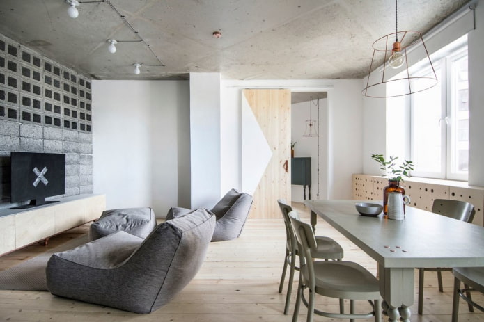 Puertas de compartimentos de estilo loft
