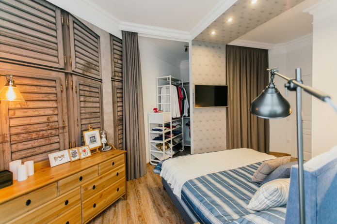 diseño de vestidor en el interior del dormitorio