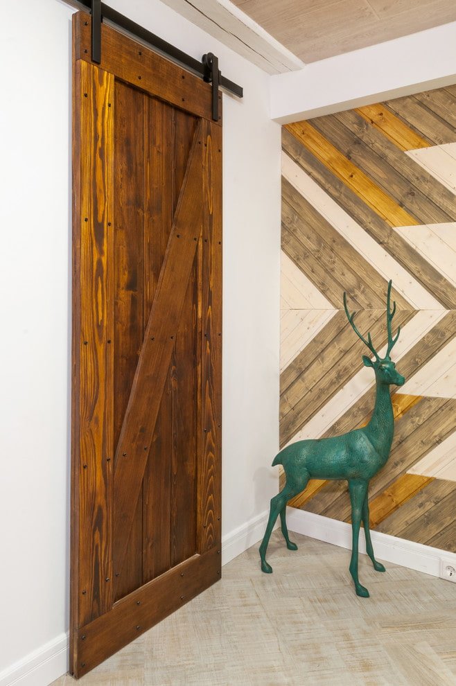 puerta de granero de madera