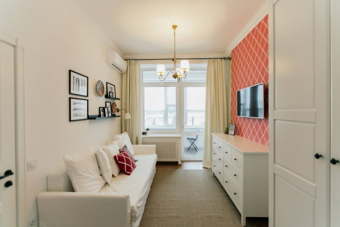 Living room with a balcón