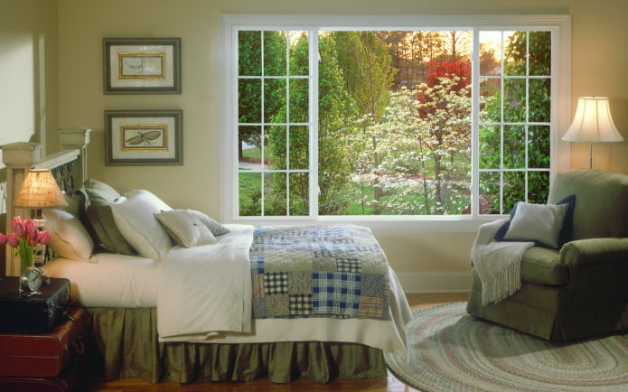 imiitation window in the bedroom
