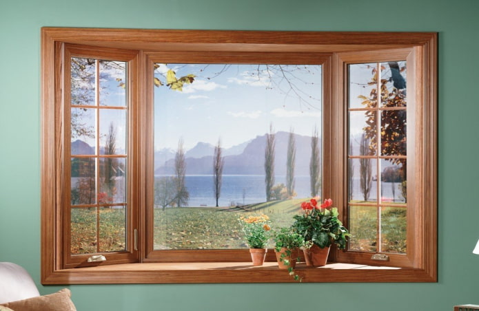 ventana dibujada en la pared