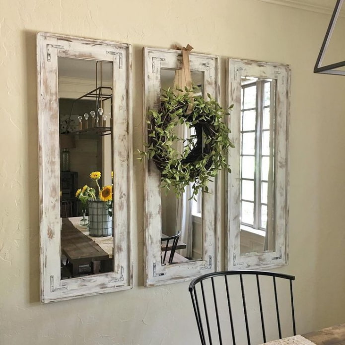 ventana con espejo