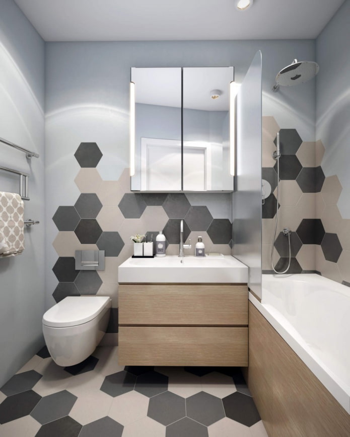 Tonos de moderación en el baño