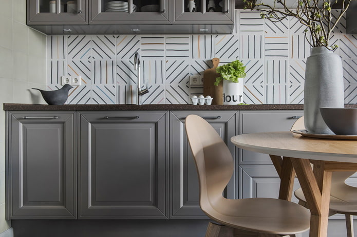 Azulejos cerámicos para la decoración del salpicadero de la cocina