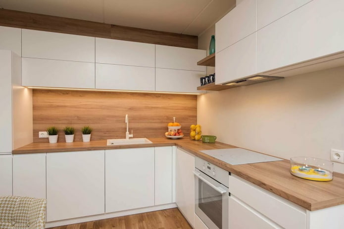 delantal de cocina con mdf y aglomerado