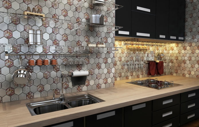 pañal autoadhesivo para decorar un delantal de cocina