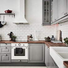 Opciones de acabado y características de diseño de delantales de cocina-1