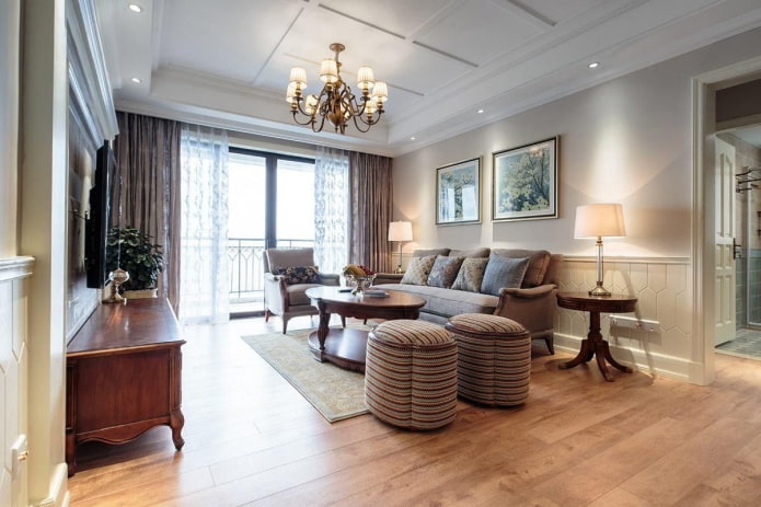 sala de estar según los principios del feng shui