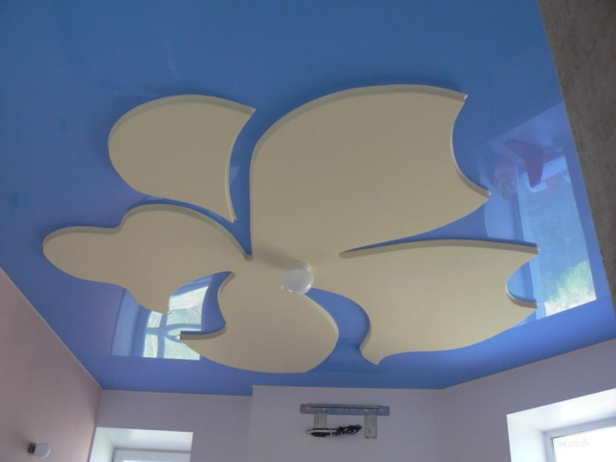 estructura de techo figurada en forma de flor