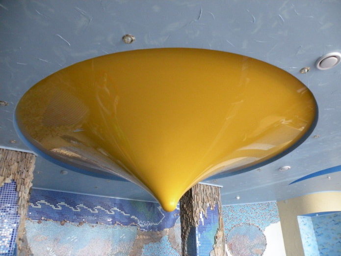 estructura de techo figurada en forma de cono