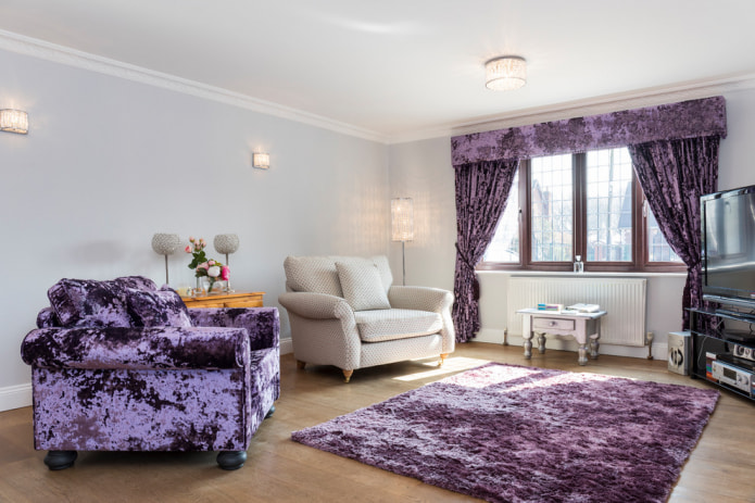 cortinas de terciopelo con lambrequín