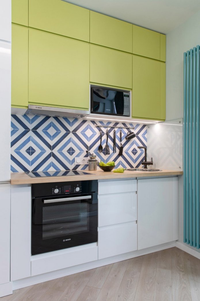 combinación de azul y verde