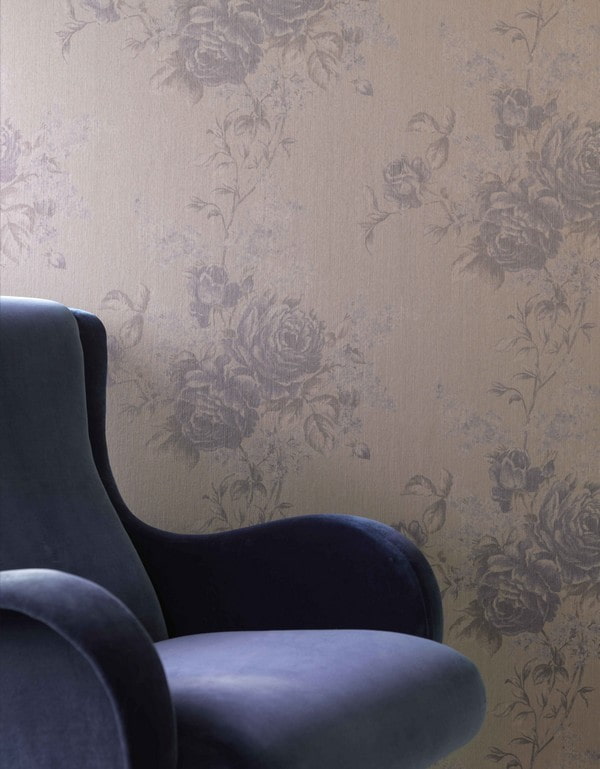 Papel pintado con flores