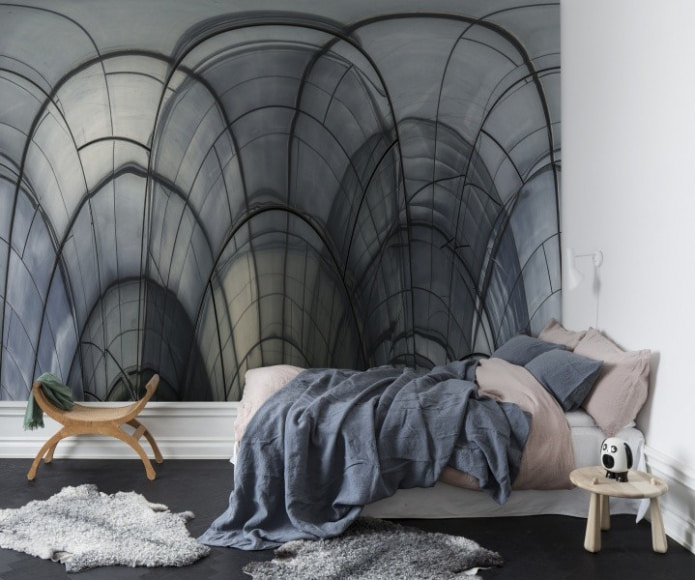 papel pintado fotográfico que amplía visualmente el espacio