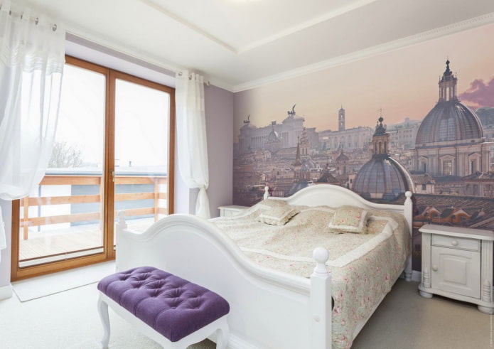 papel tapiz fotográfico para el diseño del dormitorio