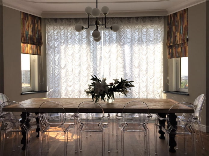 Cortinas francesas de estilo moderno