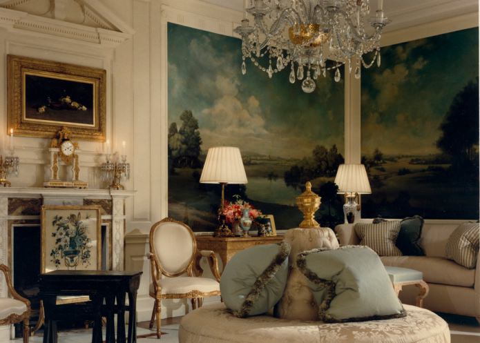 fresco en la sala de estar