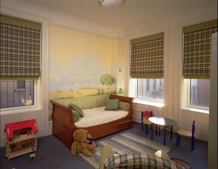 pintura en la habitación infantil