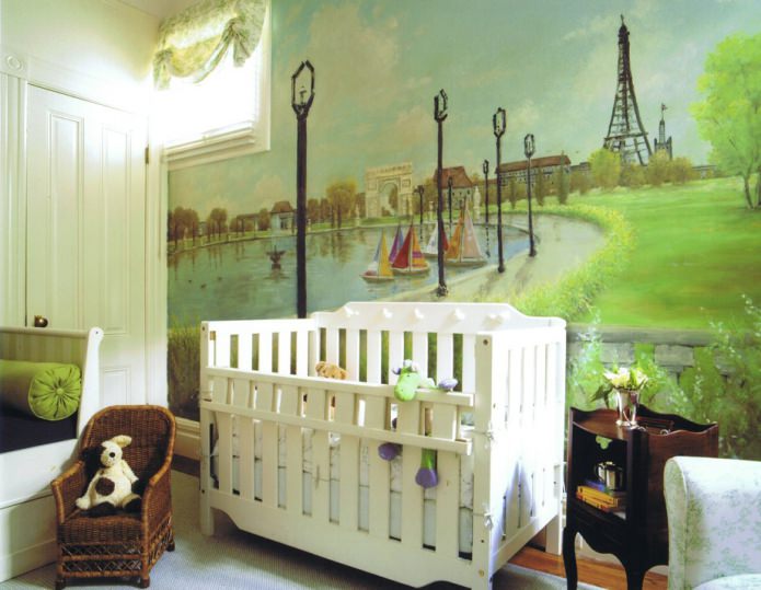 pintura en la habitación infantil