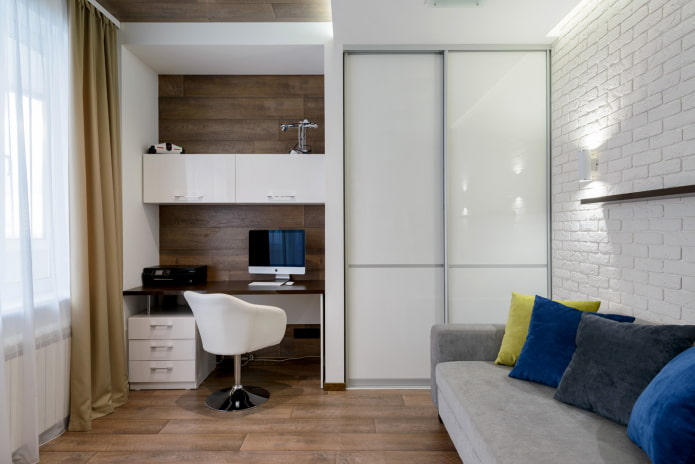 dormitorio con sofá