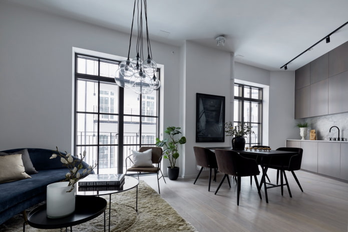 estudio con cocina funcional