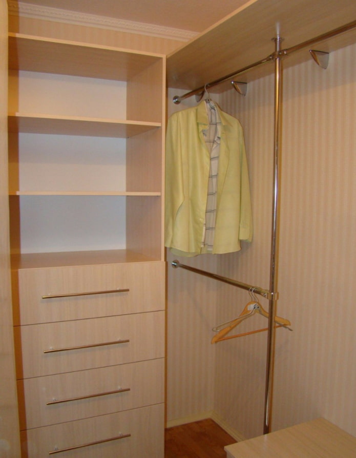 vestidor en forma de L