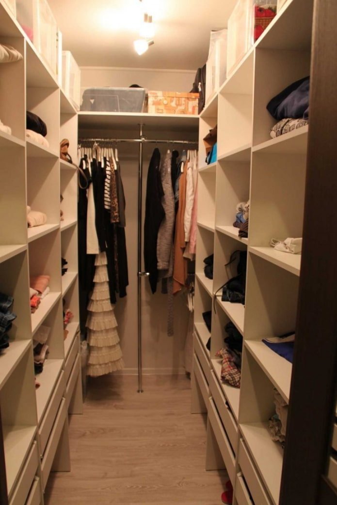vestidor en forma de U