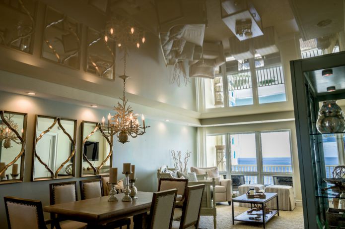 comedor en tonos beige