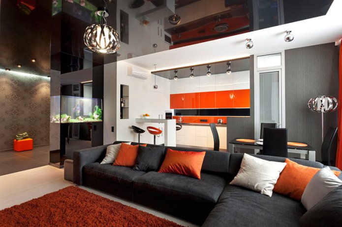 kitchen-living room