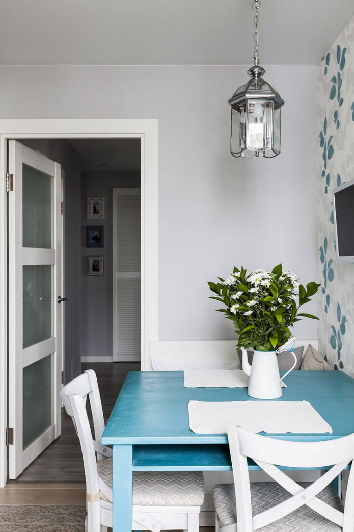 cocina escandinava azul