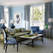 Color azul en el interior: combinaciones, ideas de diseño, 67 fotos-6