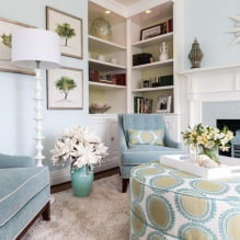Color azul en el interior: combinaciones, ideas de diseño, 67 fotos-5