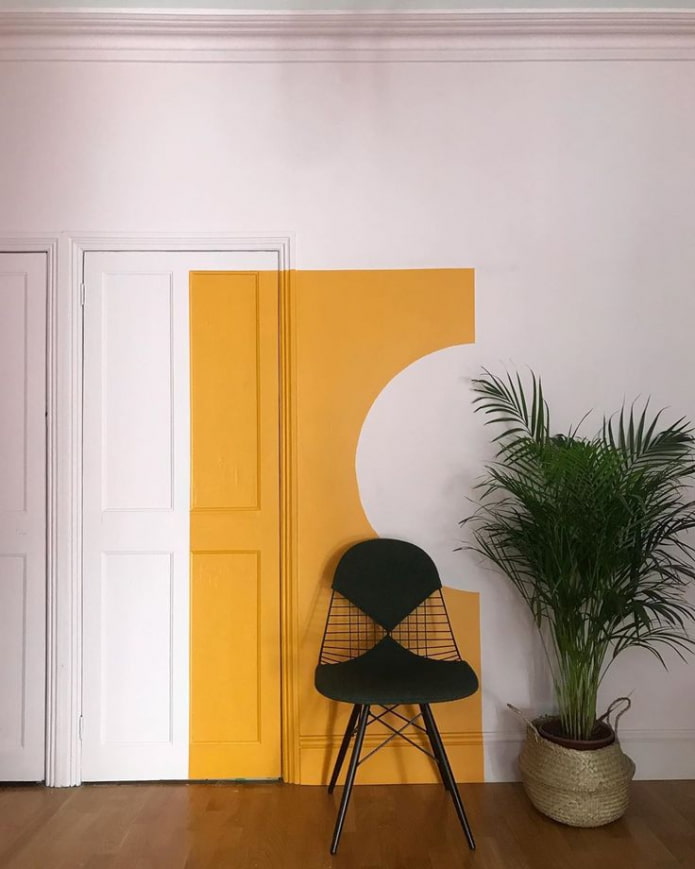 Acento brillante en la pared