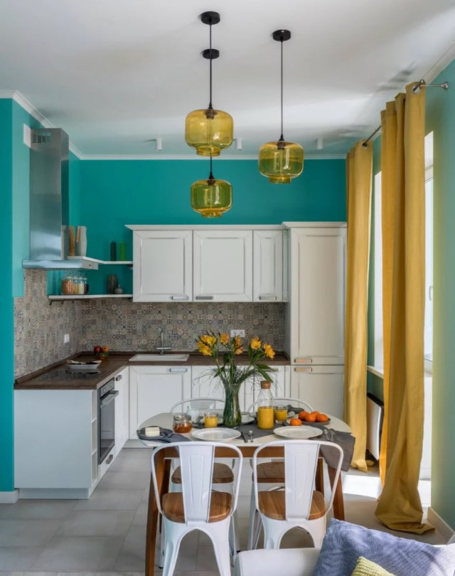 cortinas en la cocina