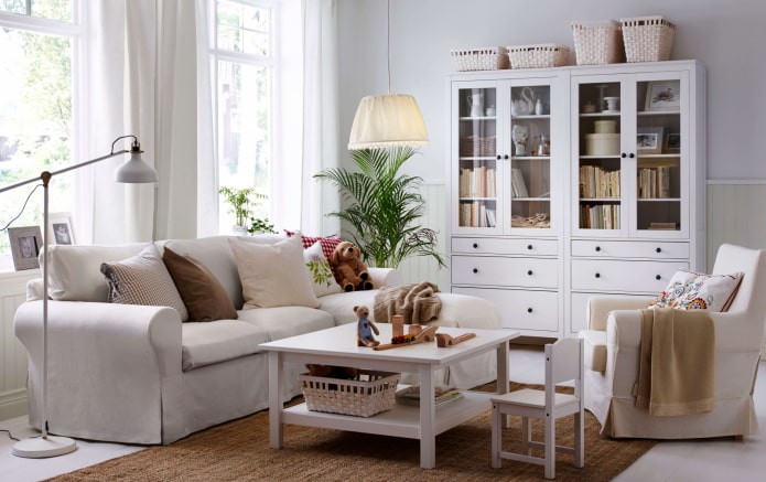 salón claro de IKEA