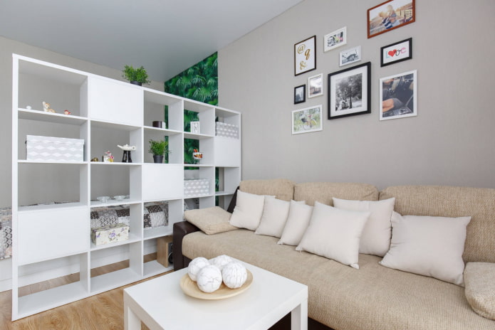 Zonificación con estanterías de Ikea