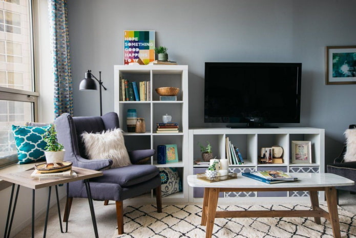 ikea kallax under tv