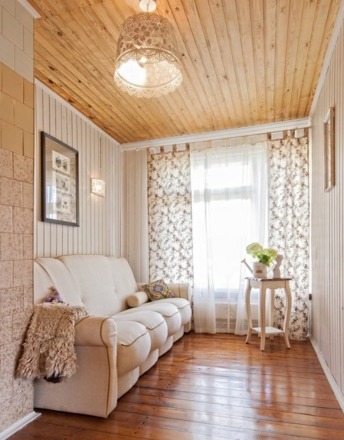 revestimiento en la decoración de la casa de campo