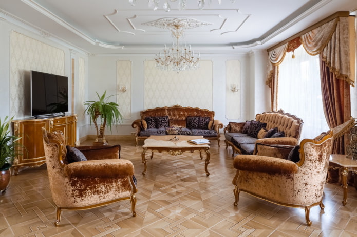 Muebles de salón de estilo clásico