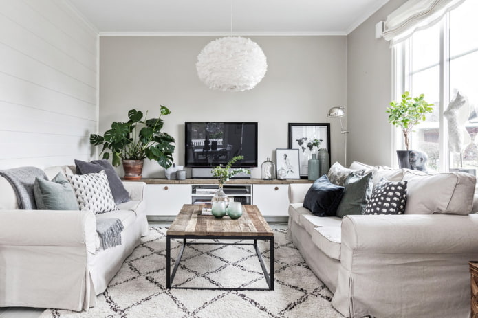 Muebles de estilo nórdico para el salón
